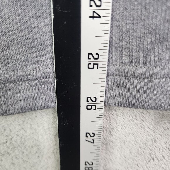 Mens Gray Adidas Pullover Sweatshirt Long Sleeve 1/2 Zip Mock Neck Size L - Picture 13 of 14